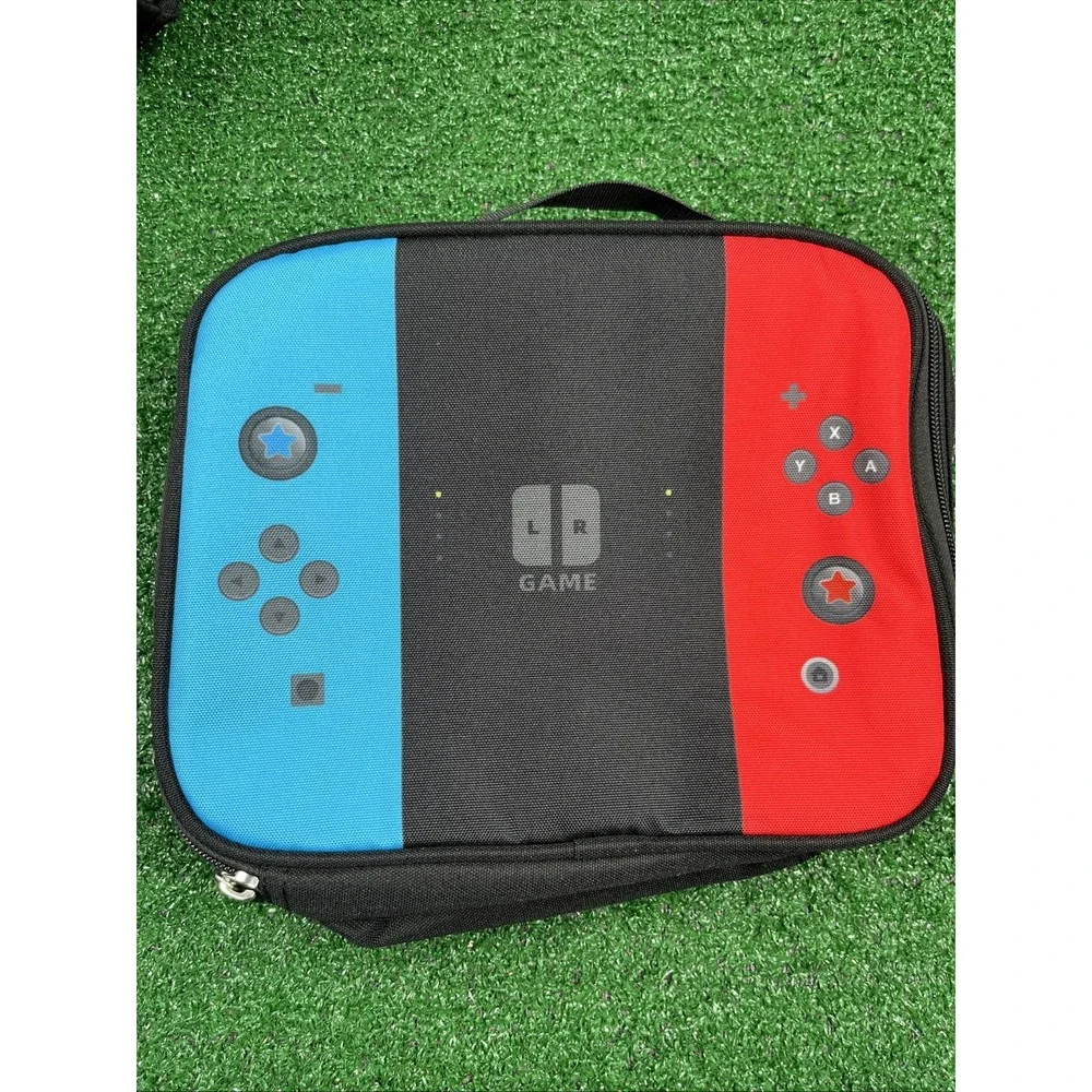 Gamer Backpack Pencil Pouch Soft Lunch Box 3 Piece Set Black Red Blue New